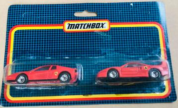 1987 Matchbox Ferrari TestaRossa & Ferrari F40, 1:59,OVP! beschikbaar voor biedingen