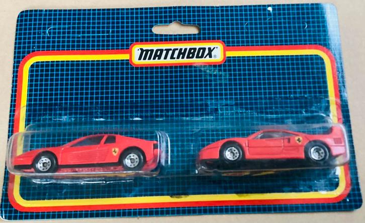 1987 Matchbox Ferrari TestaRossa & Ferrari F40, 1:59,OVP!, Hobby en Vrije tijd, Modelauto's | 1:43, Nieuw, Auto, Matchbox, Ophalen