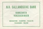 Sallandsche bank in Deventer Kampen Raalte Vaassen Wijhe, Ophalen of Verzenden, Zo goed als nieuw
