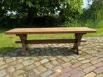 Houten bankje, oud eiken, Ophalen