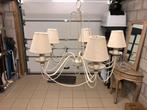 Landelijke luster met led-lampen en kapjes NIEUW, Huis en Inrichting, Lampen | Hanglampen, Nieuw, Overige materialen, Landelijke