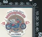 Sticker: Custom Vintage Special Motorcycles, Ophalen of Verzenden, Zo goed als nieuw, Bedrijf of Vereniging