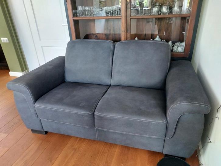 Keurige 2-zitsbank (antraciet), Huis en Inrichting, Banken | Bankstellen, Zo goed als nieuw, Tweepersoons, 200 tot 250 cm, 75 tot 100 cm