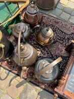 Antieke Koperen Theepotten en Emmer Collectie, Ophalen of Verzenden, Koper