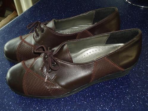 schoenen mt 37 merk antonio dolfi leer, Kleding | Dames, Schoenen, Zo goed als nieuw, Overige typen, Bruin, Ophalen of Verzenden