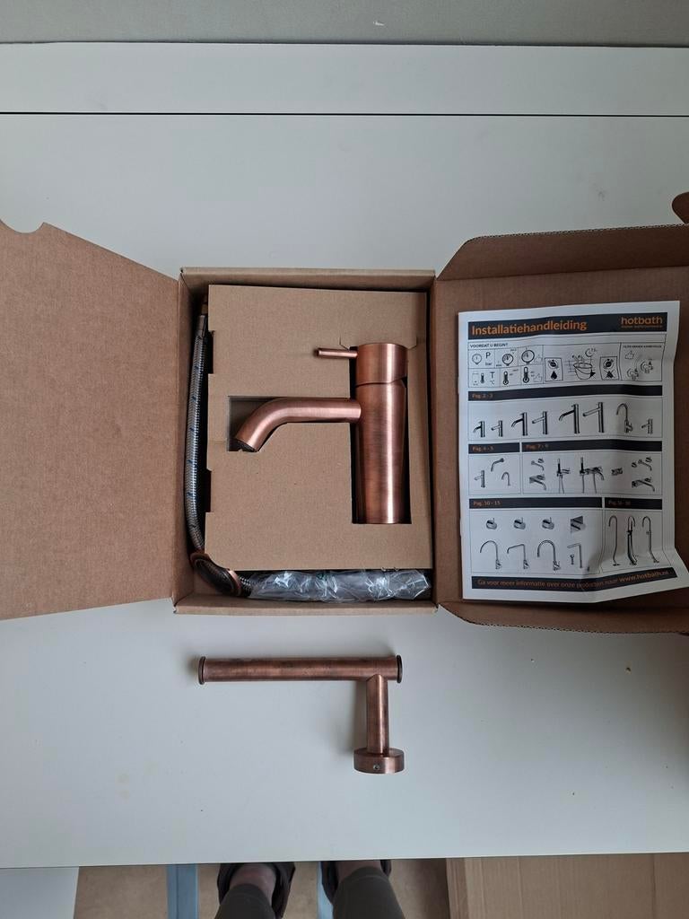 2 Hotbath kranen – volledig nieuw, door wijziging in renovat, Ophalen of Verzenden, Nieuw, Overige typen