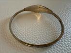 S001/Vintage Bronzen Brutalist armband -AMBER, Overige materialen, Gebruikt, Verzenden, X