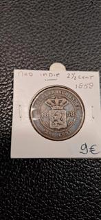 Nederlands indië 2½ cent 1858, Ophalen of Verzenden, Zuidoost-Azië