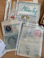 Kistje met diverse borduur patronen en restanten borduurgare, Ophalen of Verzenden, Borduurgaren of Zijde