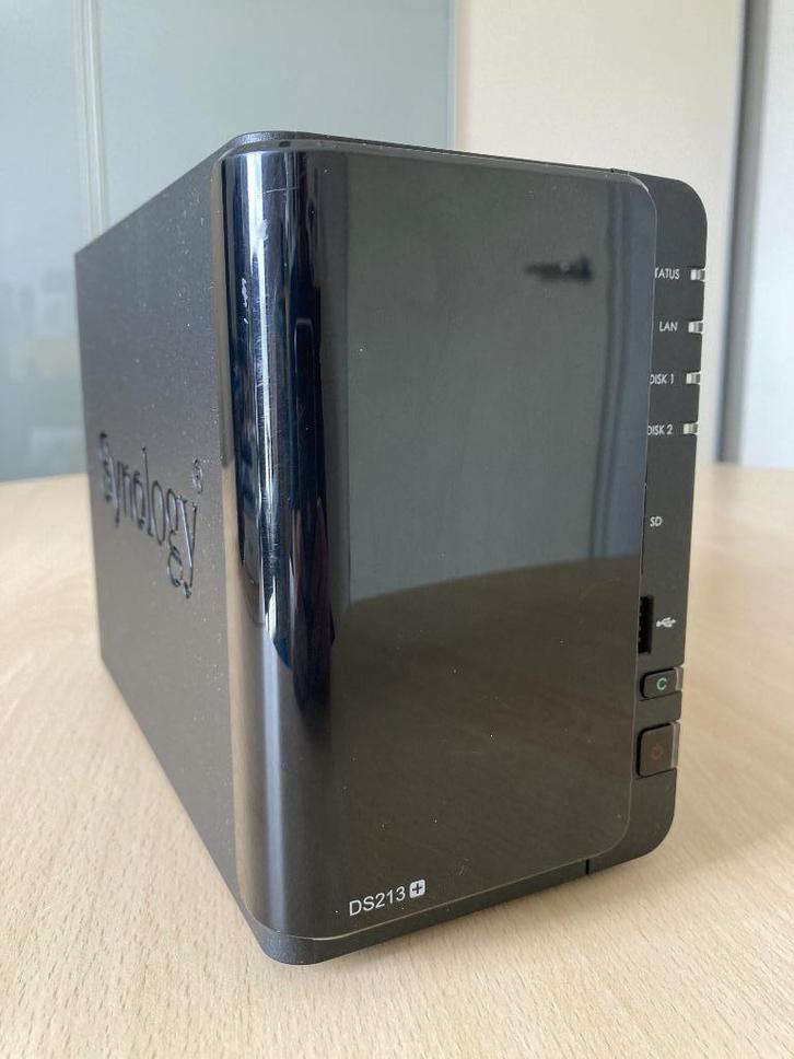 Synology DS213+ (2x 1TB HDD), Computers en Software, NAS, Zo goed als nieuw, Ophalen
