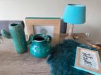 Woondecoratie turqoise, Huis en Inrichting, Woonaccessoires | Overige, Ophalen of Verzenden, Zo goed als nieuw
