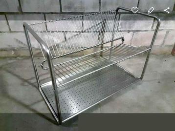 Ikea 'ORDNING' afdruiprek 50 x 27 x 36 cm roestvrij staal b0 beschikbaar voor biedingen