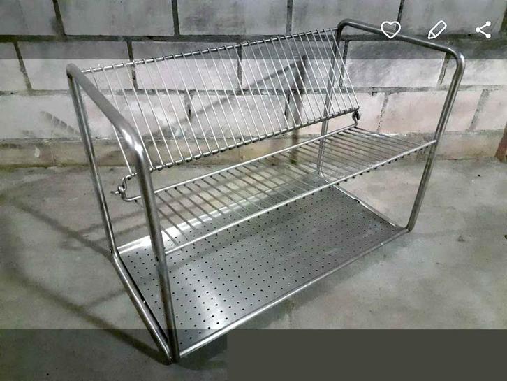 Ikea 'ORDNING' afdruiprek 50 x 27 x 36 cm roestvrij staal b0, Huis en Inrichting, Keuken | Keukenbenodigdheden, Zo goed als nieuw