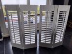 Mooie witte houten shutters, 4 stuks., Ophalen, 50 tot 100 cm, Zo goed als nieuw, Modern