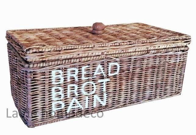 Rieten broodmand met deksel, Huis en Inrichting, Woonaccessoires | Schalen en Manden, Nieuw, Rond, Riet, Ophalen of Verzenden