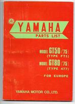 Yamaha GT50 Yamaha GT80 parts list 1975 (3416z), Fietsen en Brommers, Ophalen of Verzenden, Zo goed als nieuw