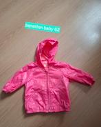 Benetton wind jacket 62 / roze zomerjas met capuchon, Kinderen en Baby's, Babykleding | Maat 86, Meisje, Ophalen of Verzenden