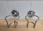 bekerhouders  2 keer  vintage badkamer accessoire, Huis en Inrichting, Ophalen of Verzenden, Gebruikt, Overige kleuren, Overige typen