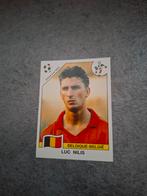 Panini sticker WK 90 Italia. Speler Luc Nilis België., Verzenden, Zo goed als nieuw, Sticker