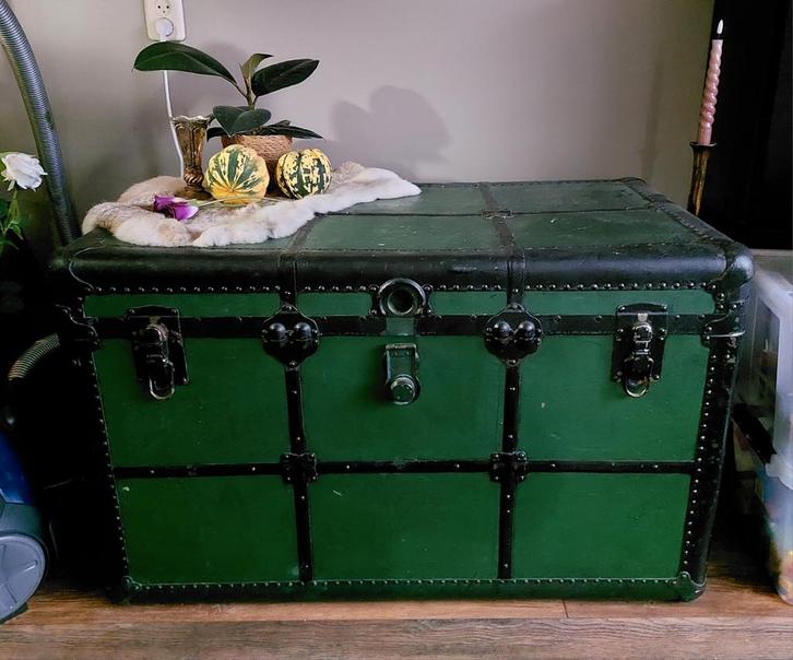 Vintage Reiskist / Opbergkist, Antiek en Kunst, Antiek | Overige Antiek, Ophalen