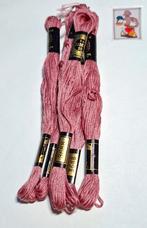 5x DMC mouline, roze 3688, Hobby en Vrije tijd, Borduren en Borduurmachines, Mulhouse, France, Ophalen of Verzenden, Borduurgaren of Zijde