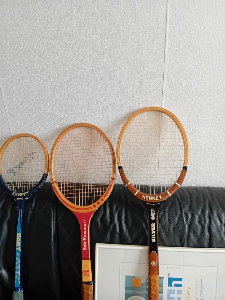 Vintage Tennis Rackets Collectie, Sport en Fitness, Tennis, Gebruikt, Racket, Overige merken, Ophalen of Verzenden