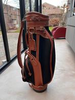 Traditionele golf tas – leer & stof – goede conditie, Sport en Fitness, Golf, Ophalen, Zo goed als nieuw, Tas