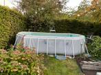 Intex Zwembad 274x502cm (Liner, Beugels, Trap), Ophalen, Gebruikt, Rechthoekig, Minder dan 80 cm