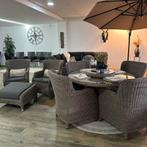 4 Seasons Outdoor (4SO) Tuinset Incl. 6 Stoelen + Voetenbank, Tuin en Terras, Tuinsets en Loungesets, Verzenden, ., Zo goed als nieuw