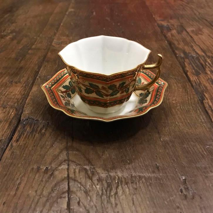 Hutschenreuther Kerstkopje, Huis en Inrichting, Keuken | Servies, Gebruikt, Kop(pen) en/of Schotel(s), Overige stijlen, Porselein