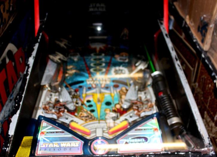 Star Wars Episode One Flipperkast, redelijke staat en zwaar!, Verzamelen, Star Wars, Gebruikt, Spel, Ophalen