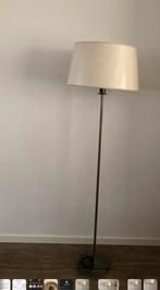 Staande drum lamp industriële look met crème lampenkap, Ophalen, Zo goed als nieuw, Metaal, 150 tot 200 cm