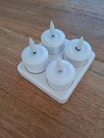 Oplaadbare LED Kaarsjes - Sfeervol en veilig!, Kunststof, Wit, Ophalen of Verzenden, Zo goed als nieuw