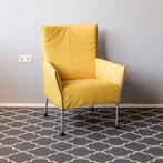 4 Montis Charly saffraan fauteuils - rvs onderstel, Ophalen of Verzenden, Nieuw, Leer