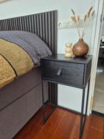 2 Woood - Zola nachtkastjes met lade - zwart, Huis en Inrichting, Slaapkamer | Nachtkastjes, Ophalen, Zo goed als nieuw, Minder dan 45 cm