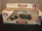 Solido militair Willys Jeep Blindee ref 6122, Hobby en Vrije tijd, Modelauto's | 1:43, Ophalen of Verzenden, Zo goed als nieuw