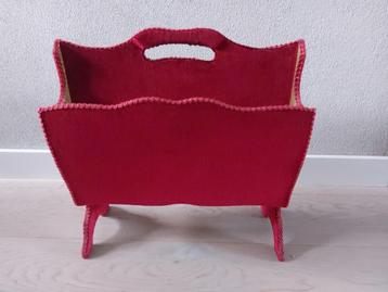 Vintage Italiaanse Lectuurbak - Rood Fluweel beschikbaar voor biedingen