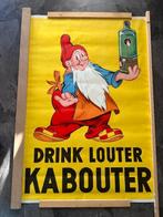 Gele DRINK LOUTER KABOUTER affiche poster. 116 x 79,5 cm., Verzamelen, Merken en Reclamevoorwerpen, Gebruikt, Ophalen of Verzenden