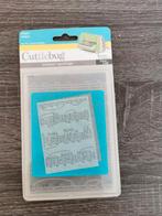 Embossing folder muzieknoten, Hobby en Vrije tijd, Kaarten | Zelf maken, Ophalen of Verzenden, Zo goed als nieuw, Overige thema's