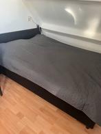 Boxspring - maat 200 x 140, Huis en Inrichting, Slaapkamer | Boxsprings, Ophalen, Gebruikt, Zwart, Tweepersoons