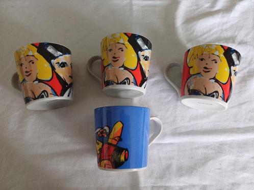 Herman Brood 4 kop mok koffiebeker NIEUW STAAT, Antiek en Kunst, Kunst | Designobjecten, Ophalen of Verzenden