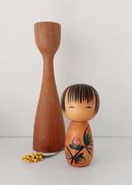 Vintage houten kokeshi Japan, Ophalen of Verzenden