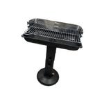 Houtskool barbecue - RVS - Zwart, Ophalen, Zo goed als nieuw, Overige