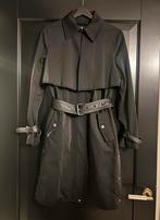 Karl Lagerfeld - trenchcoat met leren details - maat 40, Maat 38/40 (M), Karl Lagerfeld, Zwart, Ophalen of Verzenden