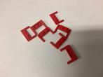 Lego plaat aangepast 1x2 met handgrepen rood, Ophalen of Verzenden, Gebruikt, Losse stenen, Lego