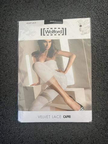 Wolford velvet lace lace capri zwart nieuwprijs maat S €52 beschikbaar voor biedingen