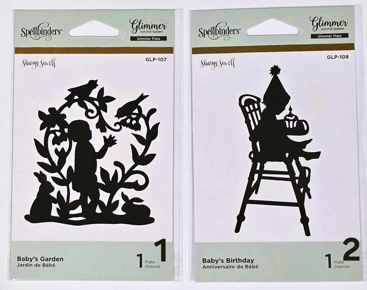 Nieuw diverse Glimmer Hot Foil Plate Baby van Spellbinders, Hobby en Vrije tijd, Kaarten | Zelf maken, Nieuw, Overige typen, Kind
