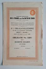 Obligatie Koffie- & Theehandel Schuver Amsterdam 1917, Verzamelen, Ophalen of Verzenden