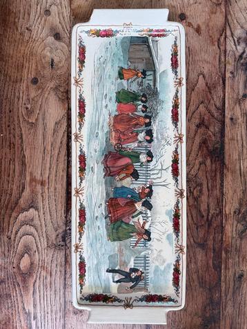 Ancien plat long cake/bûche – Sarreguemines Obernai (Loux) beschikbaar voor biedingen