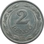 Hongarije 2 pengö 1943, Postzegels en Munten, Verzenden, Hongarije, Losse munt